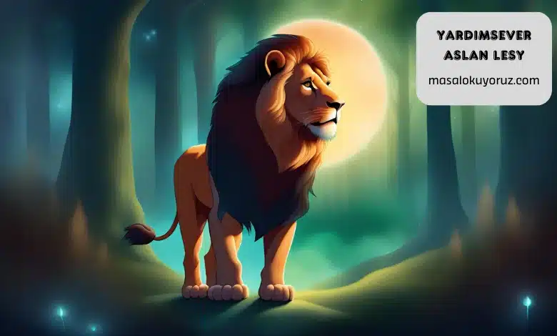 5 yaş masalları , yardımsever aslan lessy