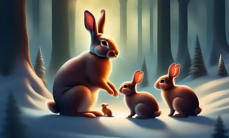 Anne Tavşan ile Yavruları Masalı 1 Anne Tavşan ile Yavruları Masalı