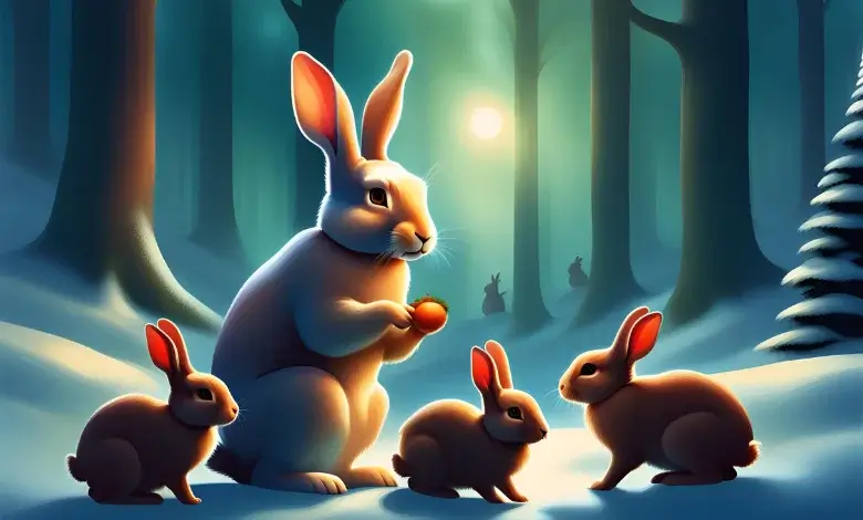 Anne Tavşan ile Yavruları Masalı Anne Tavşan ile Yavruları Masalı